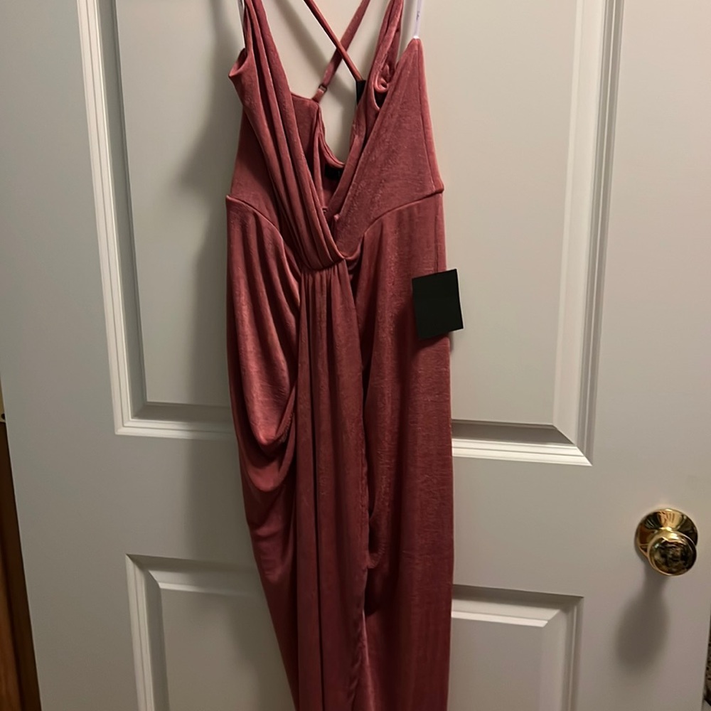 Pink Lulu’s midi dress size small
